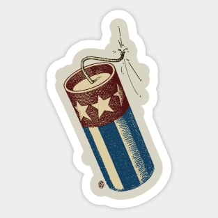 Vintage Firecracker Sticker